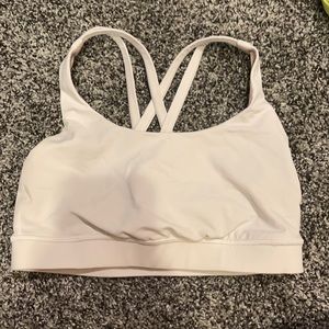 Lululemon White Energy Bra